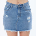 FALDA CORTA CARLINA RUSTY Azul Medio
