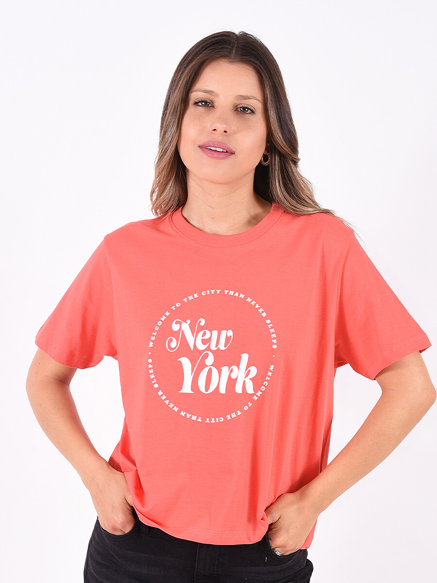 REMERA NEW YORK - ROJO 