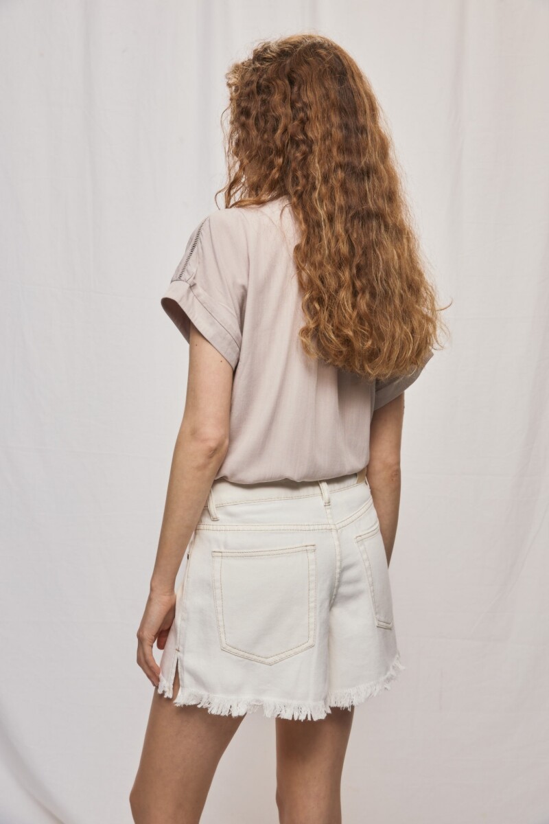SHORT OMBRA Blanco