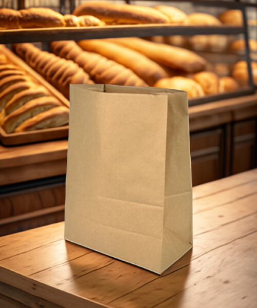 Bolsa sin asa 28x15x38 cm. kraft MADERA