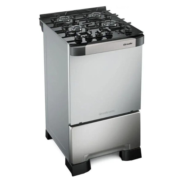 COCINA ELDOM DECORATO VETRO 4H CON GRILL - INOX COCINA ELDOM DECORATO VETRO 4H CON GRILL - INOX
