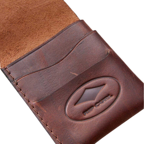 Billetera Rip Curl Quality Products Pocket Slim Marrón Oscuro