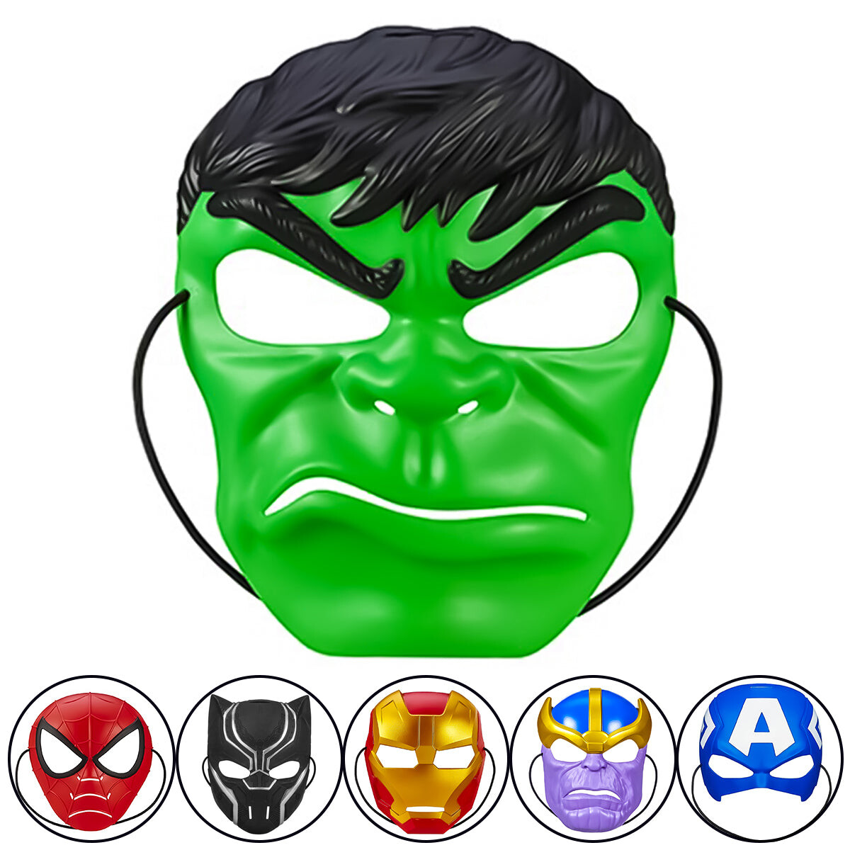 Máscara Hasbro Marvel Avengers Ironman Spiderman Hulk - Hulk 