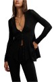 JANEY LACE TOP Negro