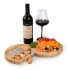 Set Picada 2 Tablas de Madera C/ 4 Accesorios para Quesos Diseño Madera