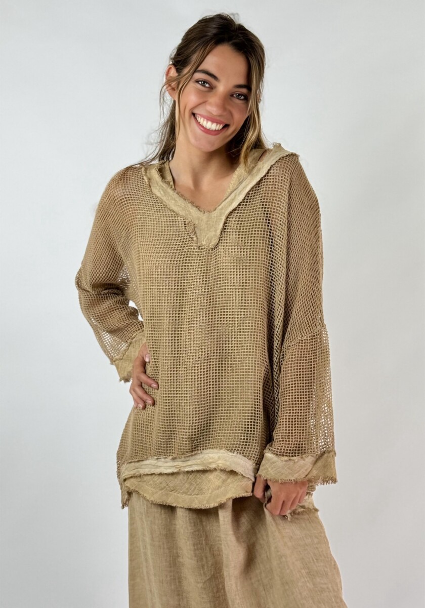 TOP AMAPOLA - CAMEL 