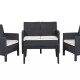 Set Nova de Resina UV con Diseño Moderno para Exteriores 2+1+1+ Mesa Símil Ratán Set Nova de Resina UV con Diseño Moderno para Exteriores 2+1+1+ Mesa Símil Ratán