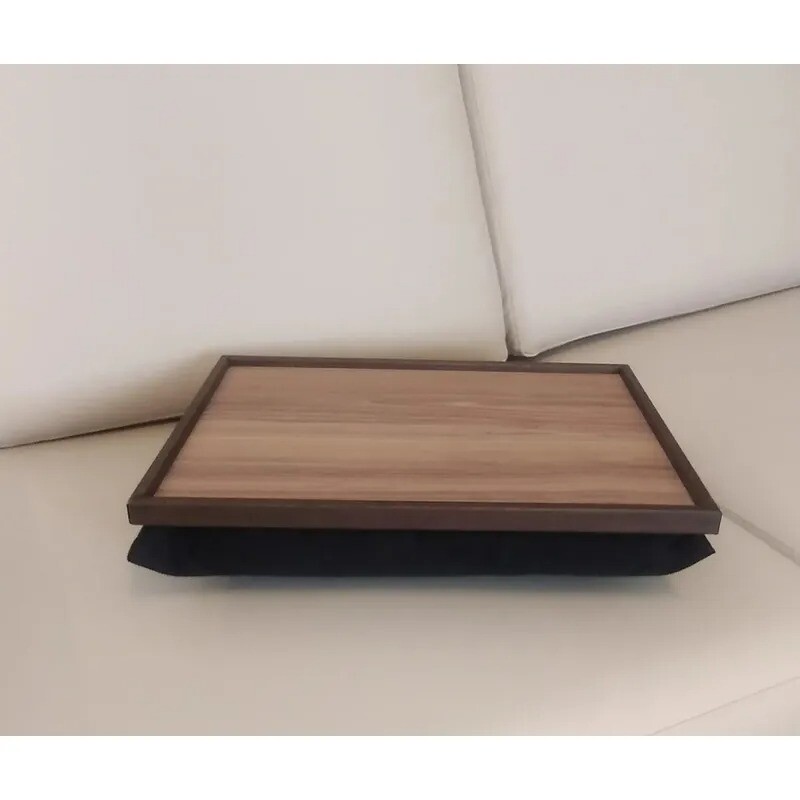 Bandeja Para Sofa Con Base Almohada - Color Chocolate con negro Bandeja Para Sofa Con Base Almohada - Color Chocolate con negro