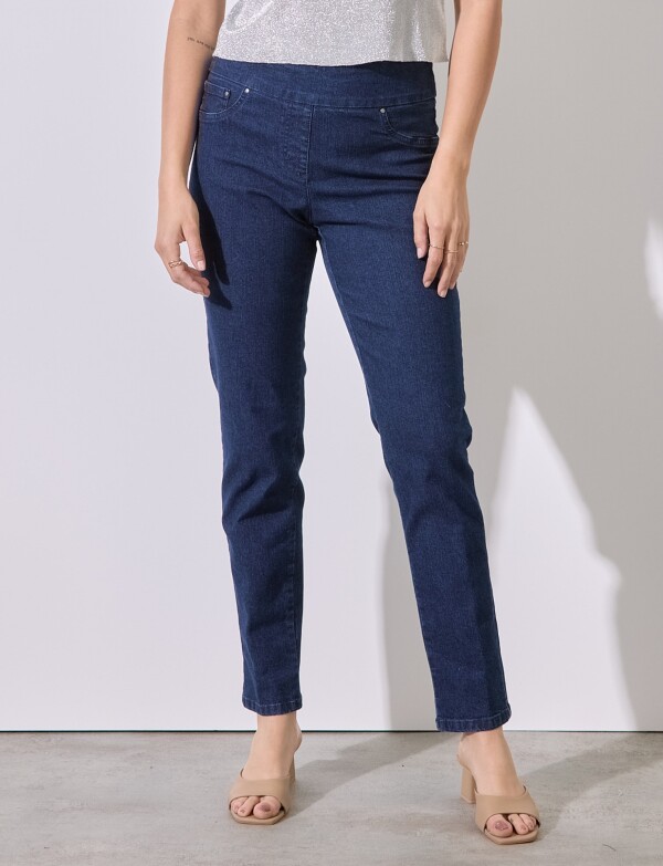 Jegging Pretina Ancha JEAN OSCURO