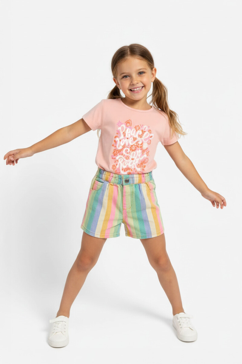 Short rayado MULTICOLOR