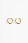Aros acero grueso extra small dorado