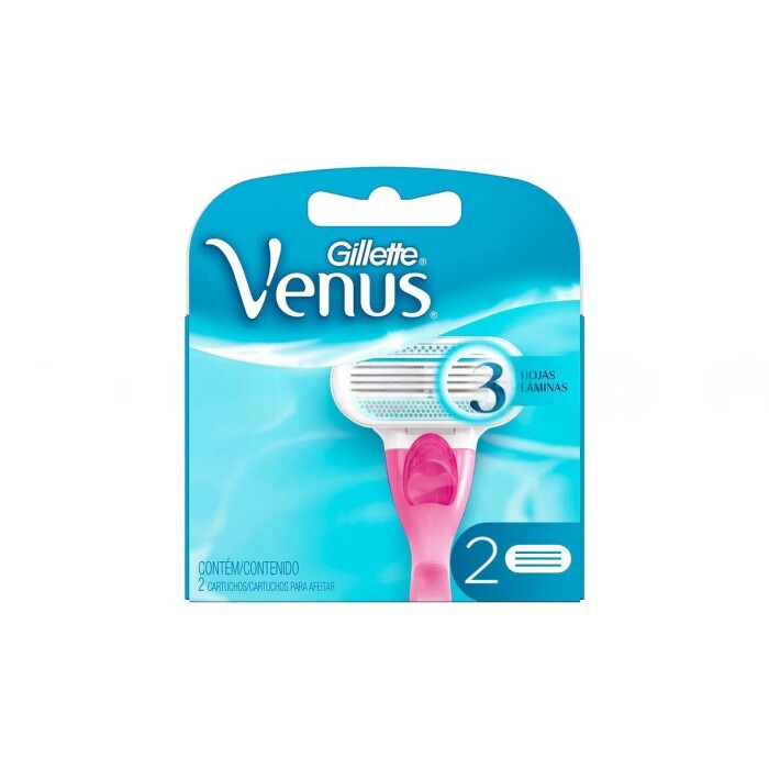 GILLETTE VENUS REPUESTO X 2 CARTUCHO UNI única
