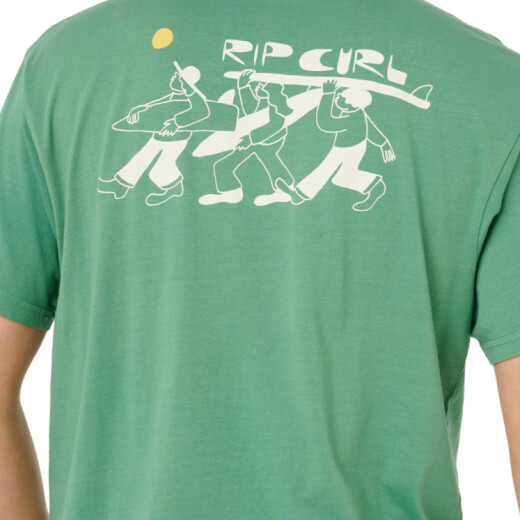 Remera Rip Curl Aots - Ty Williams Dudes - Verde Remera Rip Curl Aots - Ty Williams Dudes - Verde