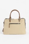 Briefcase para laptop con correa beige