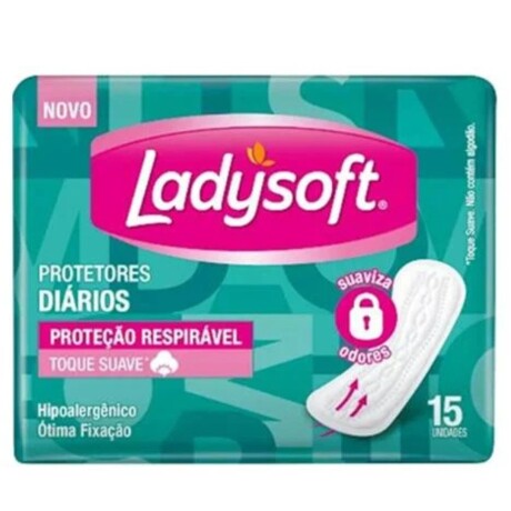 LADYSOFT PROTECTORES DIARIOS TOQUE SUAVE PROTECCION RESPIRABLE 15 UNIDADES LADYSOFT PROTECTORES DIARIOS TOQUE SUAVE PROTECCION RESPIRABLE 15 UNIDADES