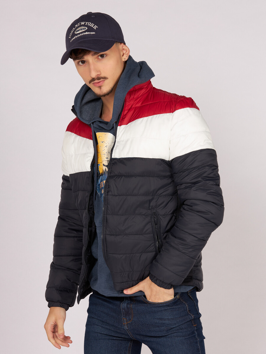 CAMPERA RICH - Azul/rojo 