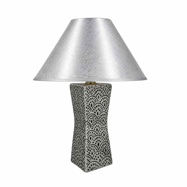 Lampara Cuadrada Gris/Negro YF1256 12 - 30 cms. Lampara Cuadrada Gris/Negro YF1256 12 - 30 cms.