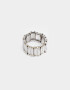 Anillos Medianos y Grandes De metal Anillo Con Elástico - Plateado