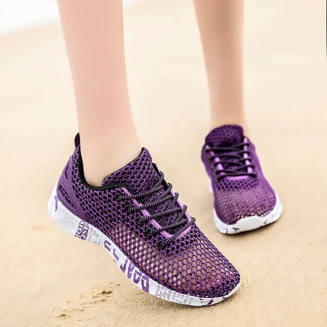 Calzado Deportivo Running Ventilados Para Adulto Violeta