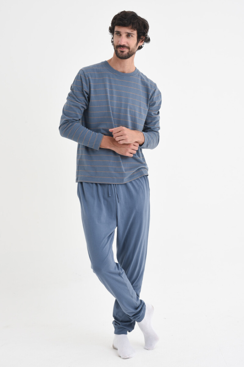 Pantalón de pijama - Azul piedra 