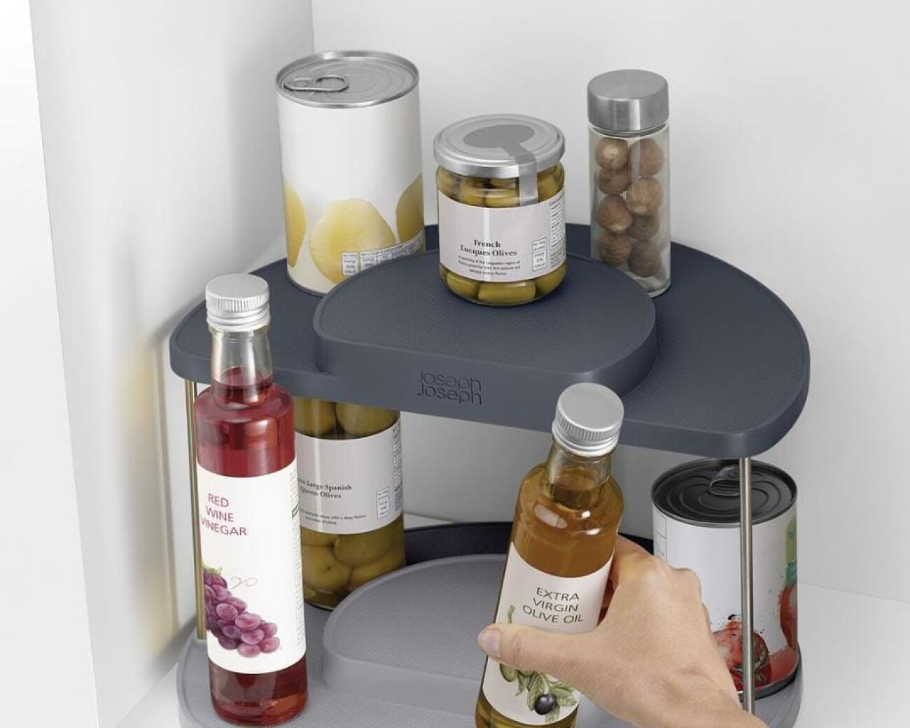 Organizador giratorio de 2 niveles CupboardStore™ Organizador giratorio de 2 niveles CupboardStore™