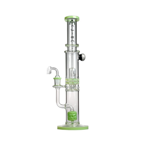 BONG ALIEN DOBLE PERC OIL RIG 46CM CON BANGER 4MM - AL13 BONG ALIEN DOBLE PERC OIL RIG 46CM CON BANGER 4MM - AL13