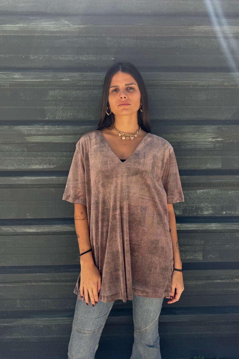 Remera Inma MARRON