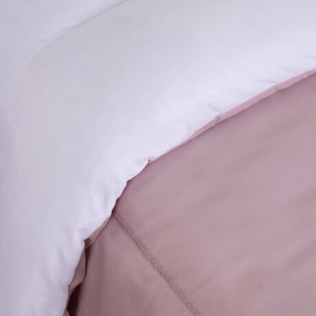 ACOLCHADO QUEEN MICROFIBRA ROSA DUO REVERSIBLE