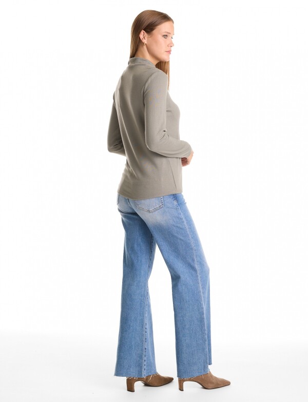 Polera Pespunte OLIVA