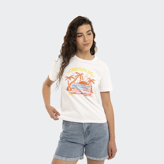 Remera Reef Regular Fit Blanco