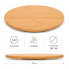Tabla Giratoria 360° Bamboo Lady Susan Organizador Mesa Cocina Tabla Giratoria 360° Bamboo Lady Susan Organizador Mesa Cocina