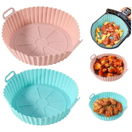 Bandeja de Silicona para Freidora sin Aciete Redonda GD-10 CELESTE