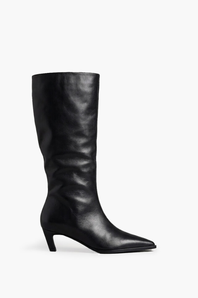 Bota de cuero Maia negro