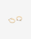 Aros Argollas Strass Argollas Con Strass - Cristal