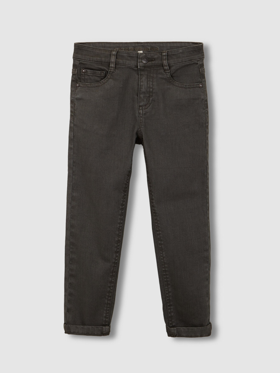 Pantalon 5 Bolsillos Gris Marengo