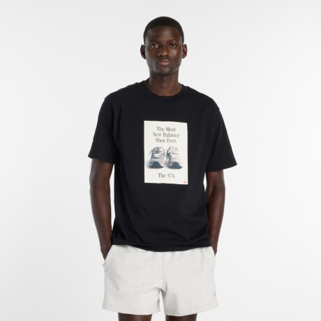 Remera New Balance de Hombre - -MT61B0WFBK BLACK