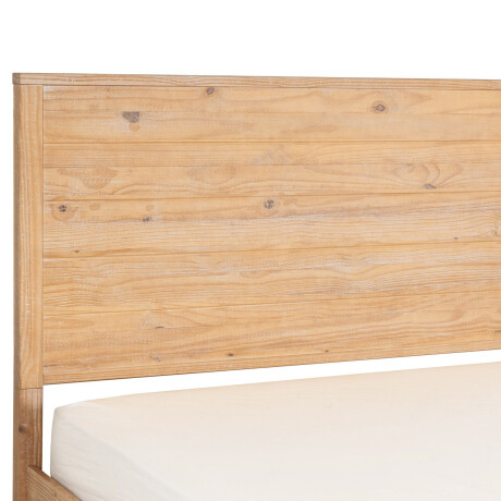 CAMA 2 PLAZAS MADERA NATURAL-BEIGE MONTAUK