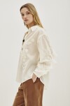 Camisa Frills Flowers Crudo