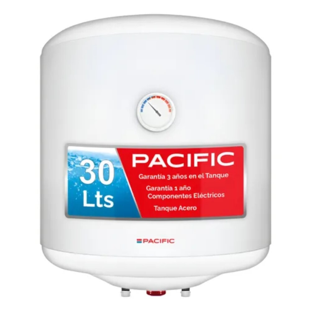 CALEFON PACIFIC 30 LTS TANQUE ACERO blanco