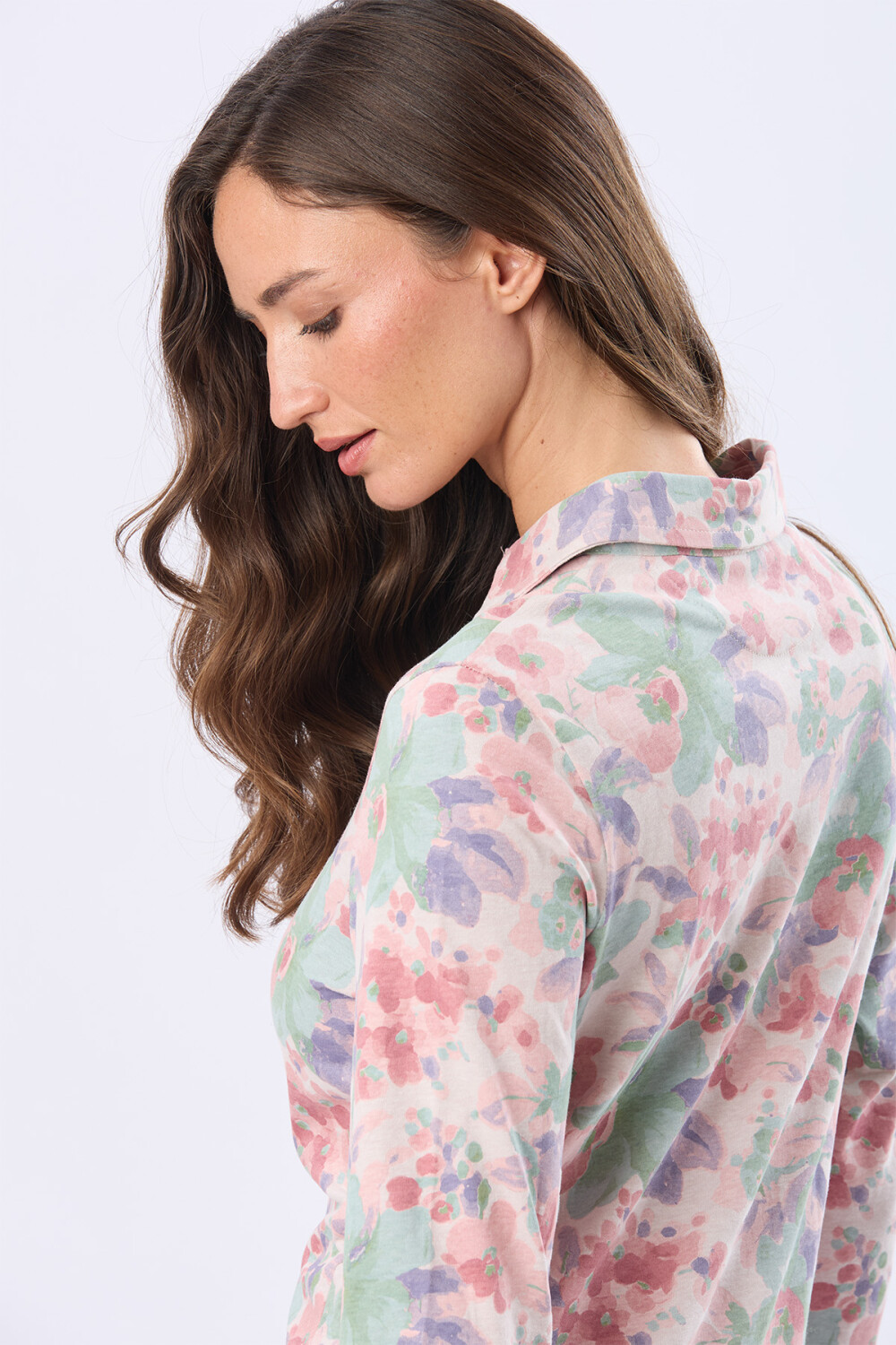 CAMISA JERSEY ESTAMPADA Beige