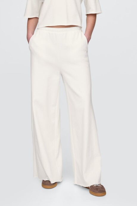 Pantalón Deportivo Sin Felpa Mujer New Off White