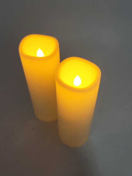 VELA LED SET X 2 BLANCO