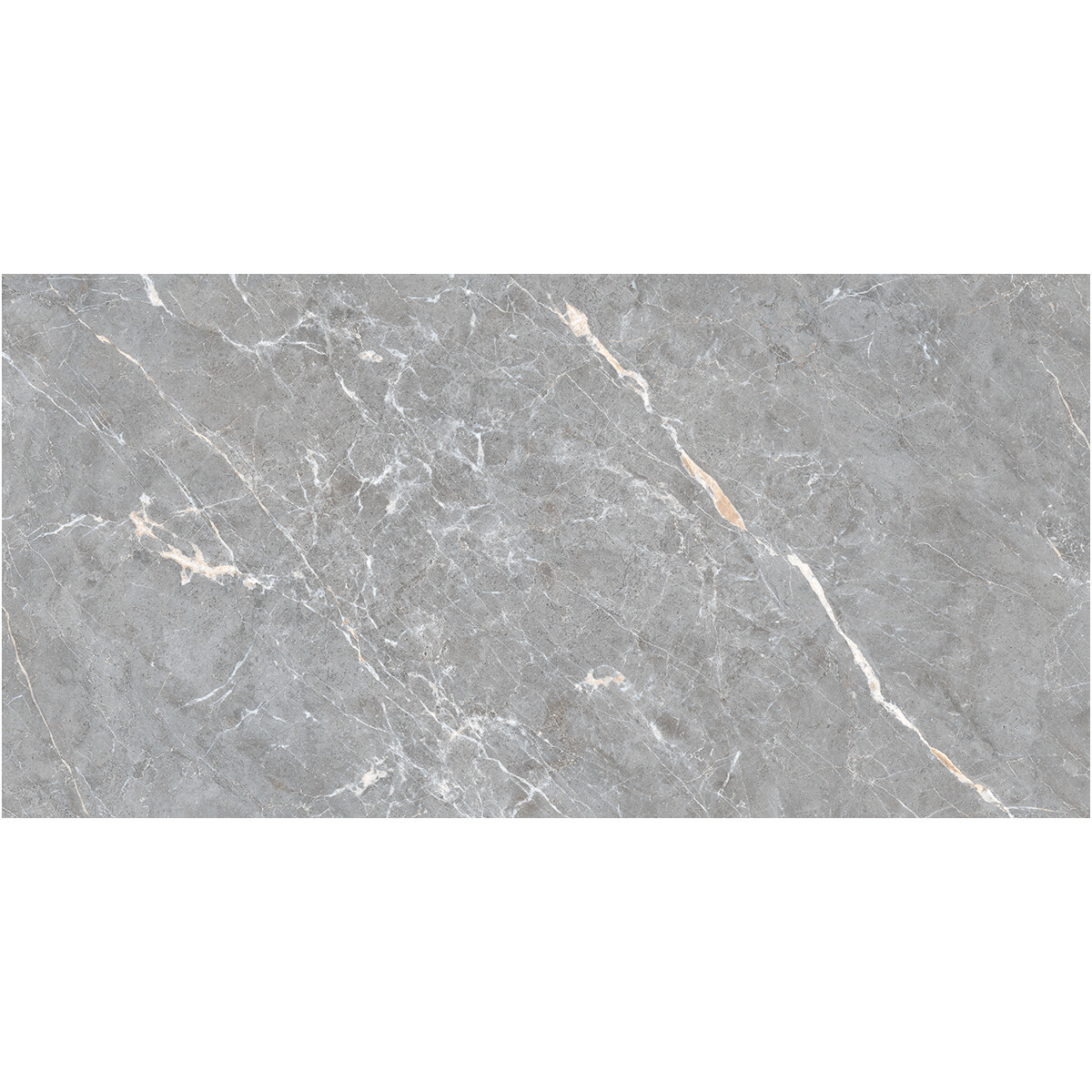 Porcelanato Rectangular 60X120 Mate Gris Piedra Con Vetas 