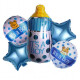 Set de Globo Baby Shower 5pcs Celeste