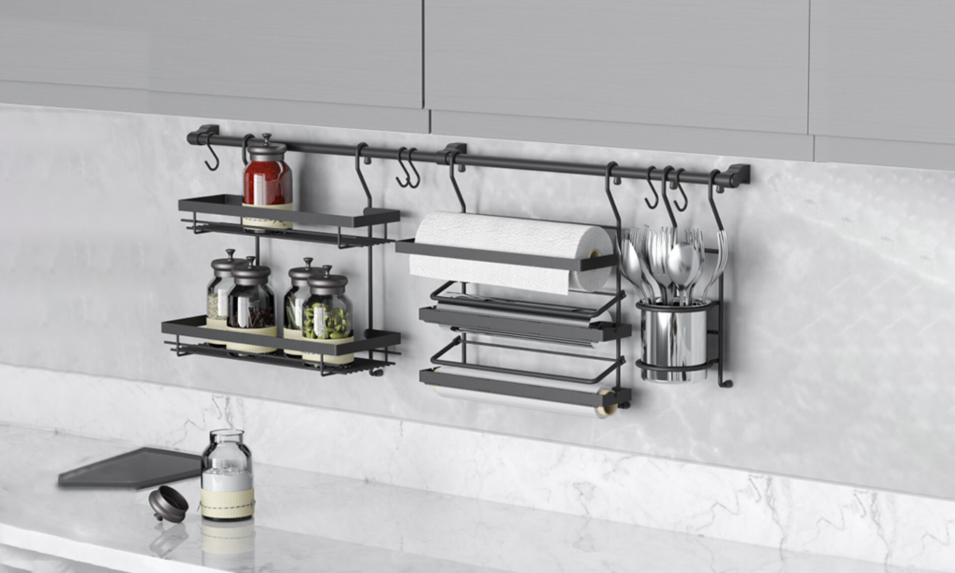 Set De Accesorios De Cocina Con Barra 