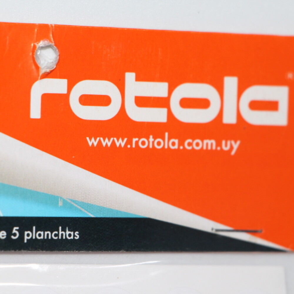 ETIQUETA ROTOLA SOBRE X 5 PLANCHAS MODELO 35100