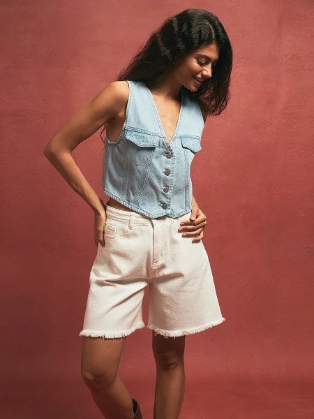 SHORT ABRIL BLANCO