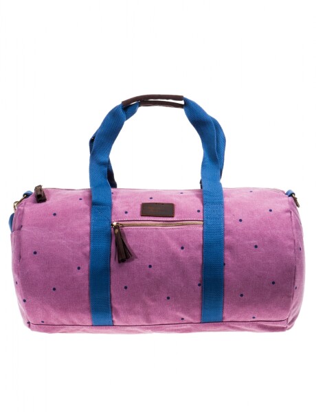 Bolso canvas con print Rosa