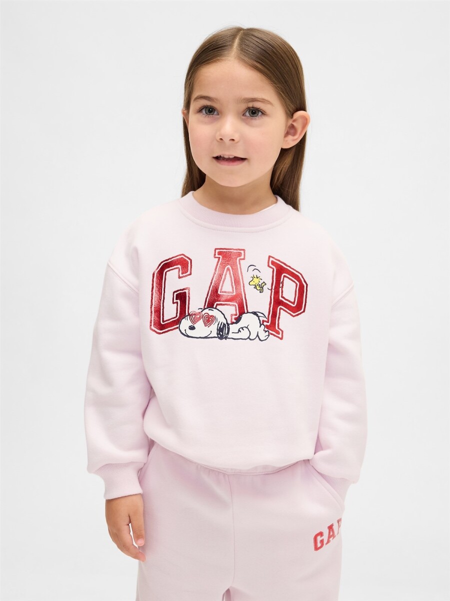 Buzo Deportivo Snoopy Toddler Niña - Pink Dogwood 
