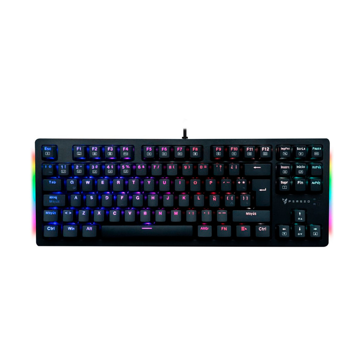 Teclado Gaming Mecanico Perseo Heleus RGB en español - Black 